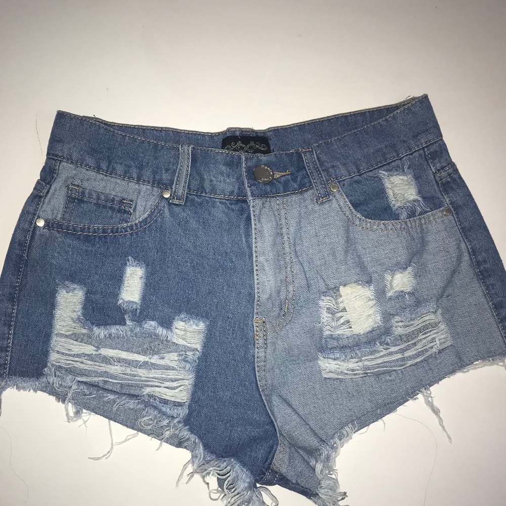 Distressed Jean Shorts Size 10